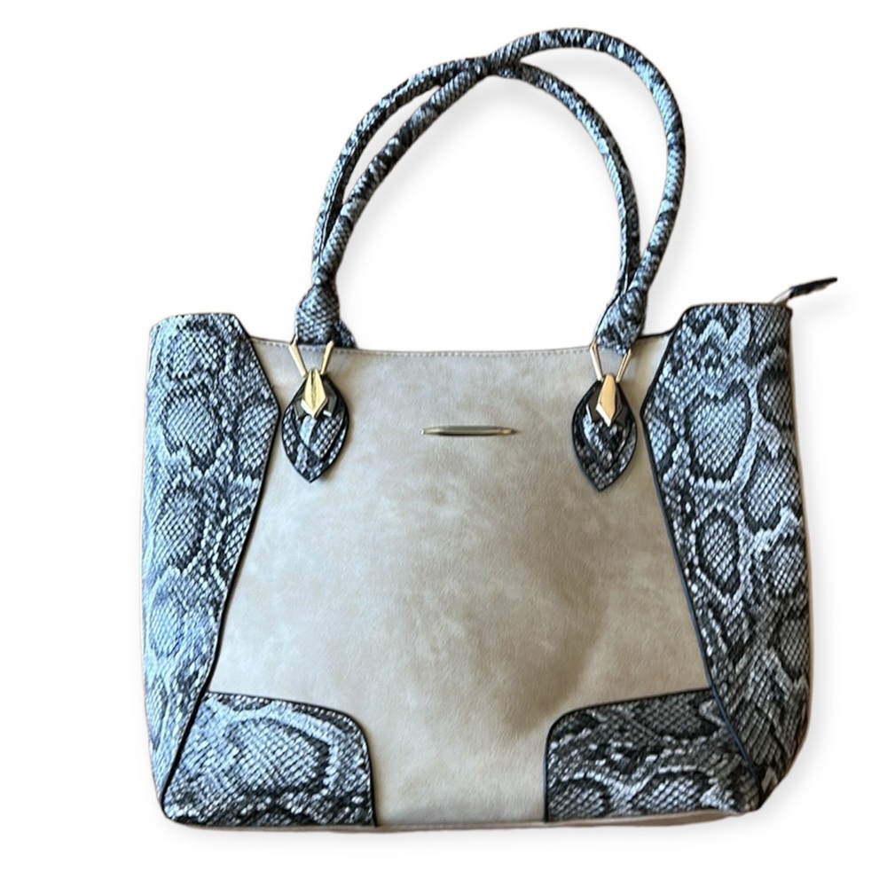 FAUX SNAKESKIN bag